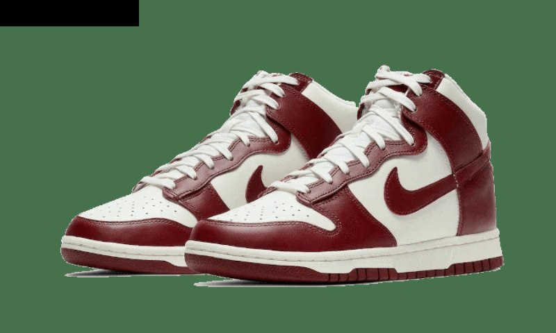 Nike Dunk High Sail Team Red
