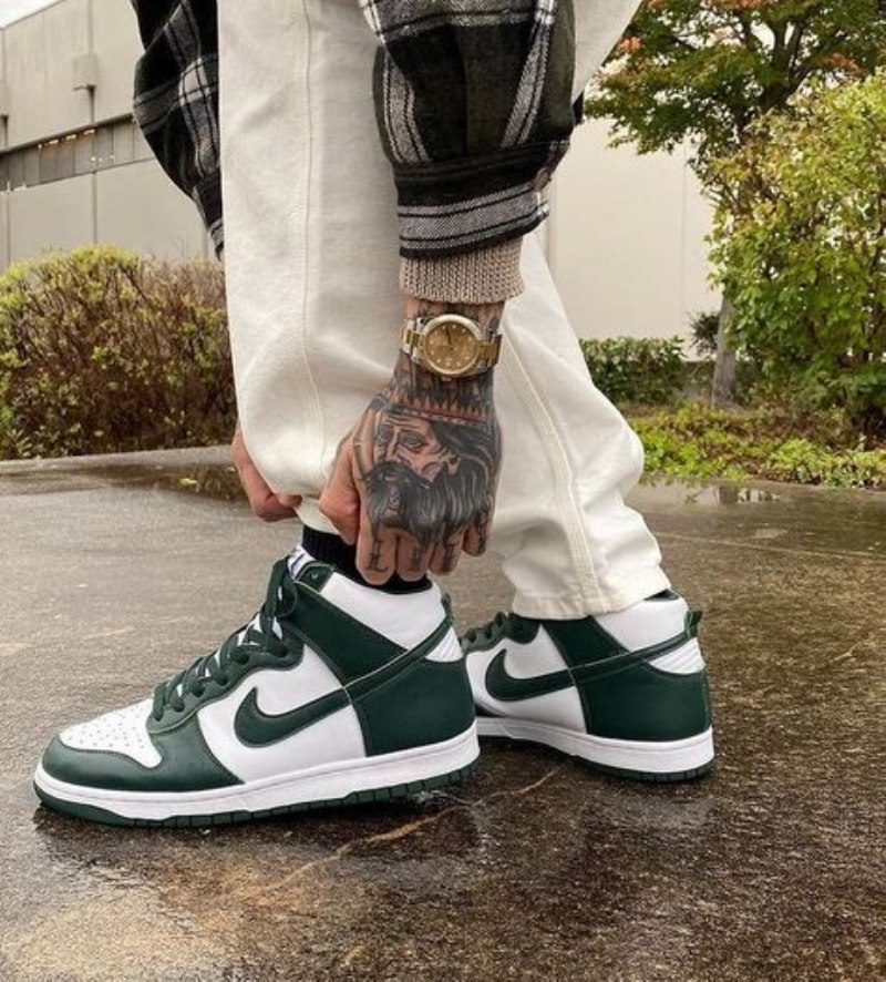 Nike Dunk High Spartan Green