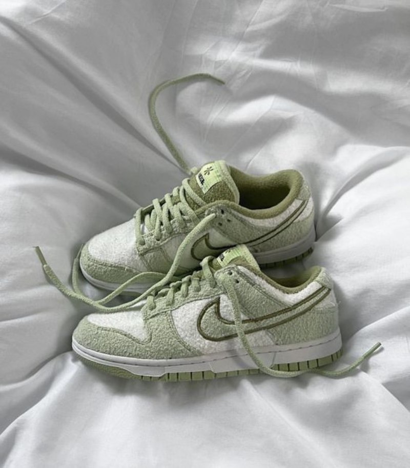 Nike Dunk Low Se Fleece Vihreä