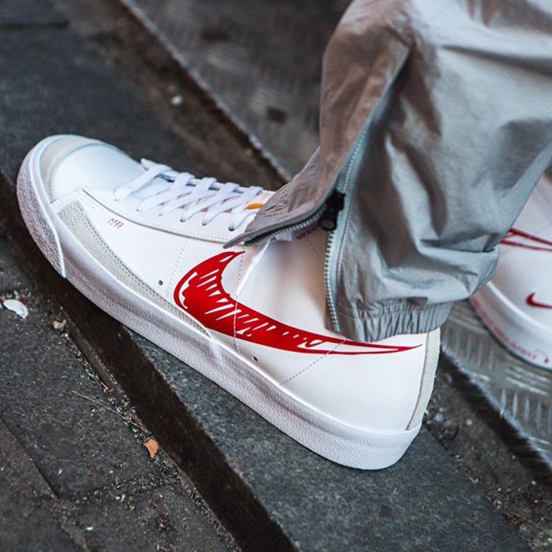 Nike Mid Sketch Red Swoosh Blazer