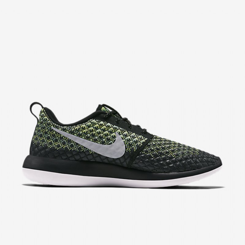 Nike Roshe Flyknit 365 Two Miesten Volt Green Tarrat Musta Harmaa Susi