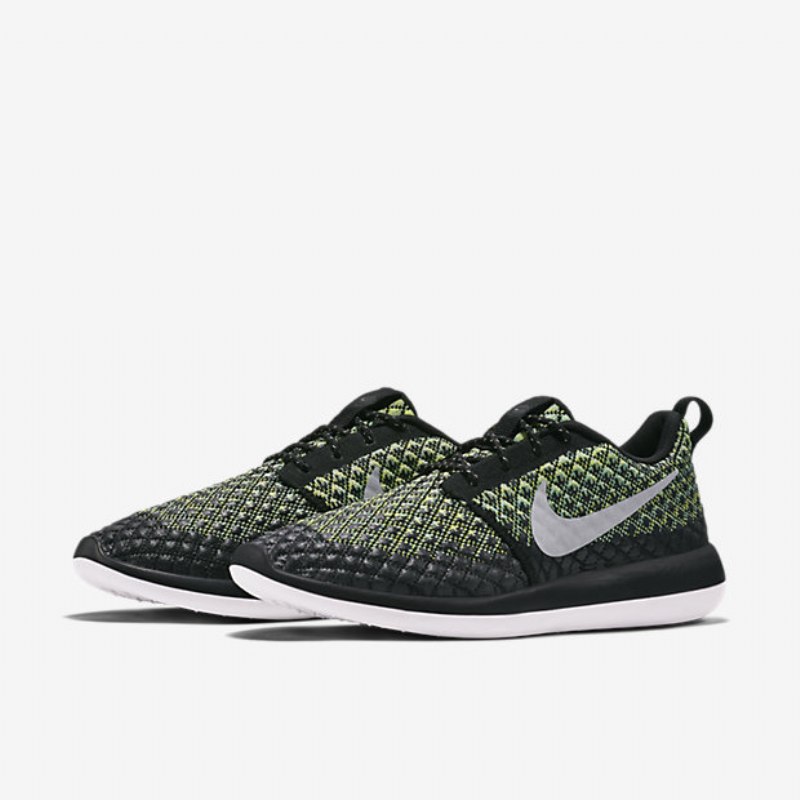 Nike Roshe Flyknit 365 Two Miesten Volt Green Tarrat Musta Harmaa Susi