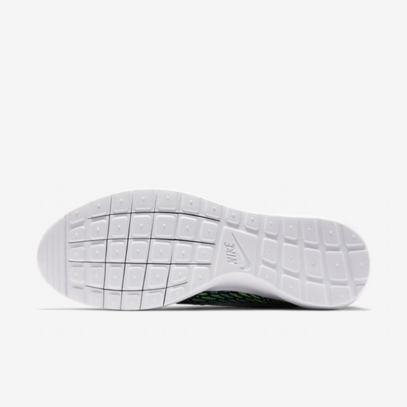 Nike Roshe Flyknit Miesten Musta Vihreä Voltage Volt Valkoinen