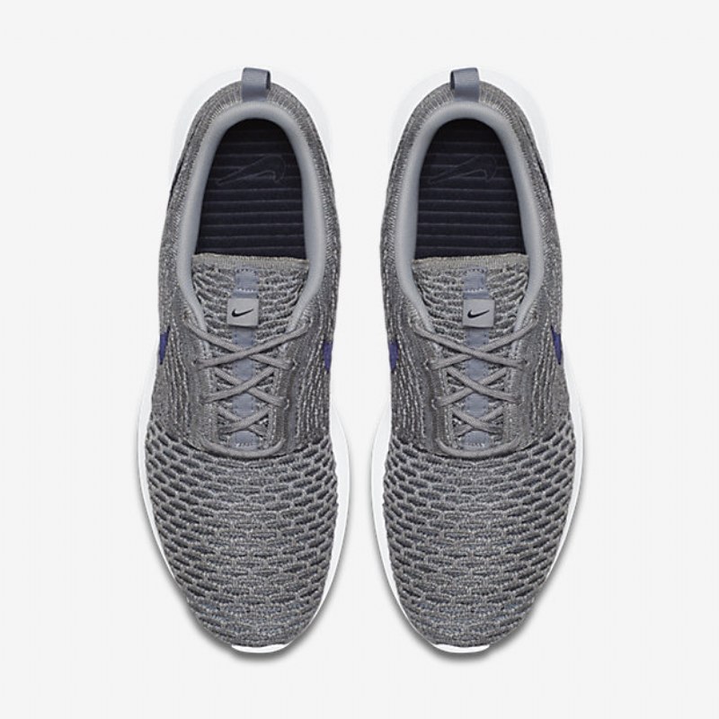 Nike Roshe Flyknit Miesten Vaaleanhiilenharmaa Susi Tummanharmaa Tumma Obsidiaani