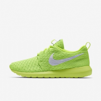 Nike Roshe Flyknit Nm Kengät Volt Electric Vihreä Valkoinen