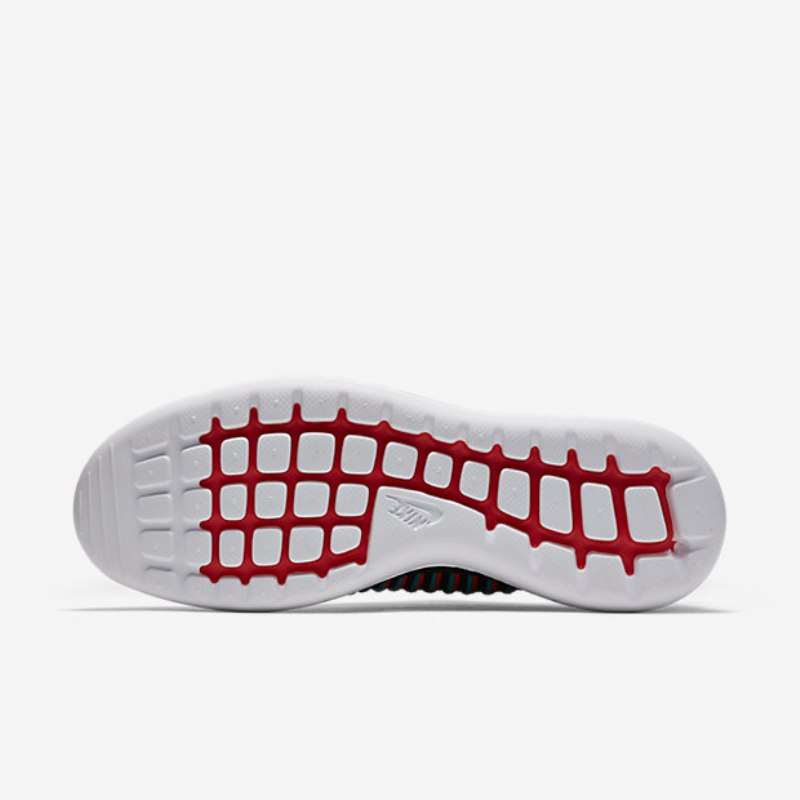 Nike Roshe Flyknit Two Shoes Black Crimson Kiiltävä Läpinäkyvä Jade