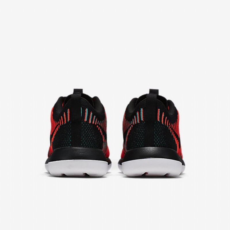 Nike Roshe Flyknit Two Shoes Black Crimson Kiiltävä Läpinäkyvä Jade