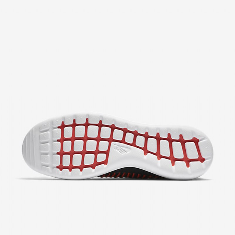 Nike Roshe Flyknit Two Shoes Black Crimson Kirkas Valkoinen