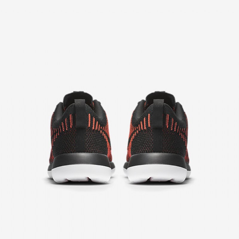 Nike Roshe Flyknit Two Shoes Black Crimson Kirkas Valkoinen