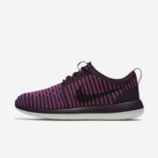 Nike Roshe Flyknit Two Shoes Bordeaux Syvä Kirkas Crimson Purple Persian