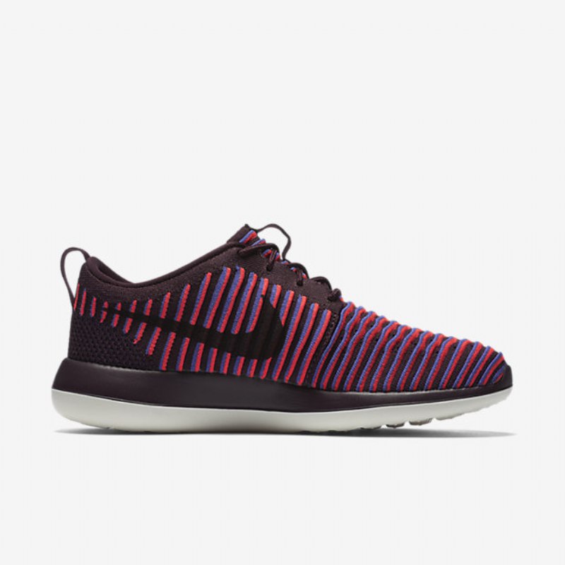 Nike Roshe Flyknit Two Shoes Bordeaux Syvä Kirkas Crimson Purple Persian