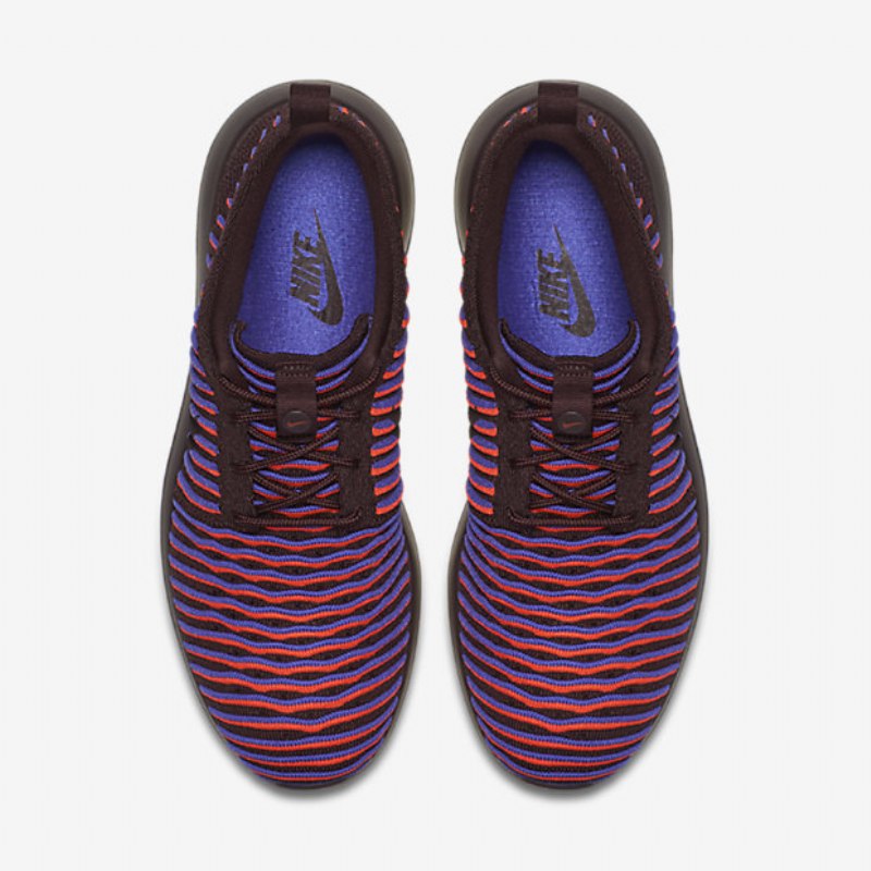 Nike Roshe Flyknit Two Shoes Bordeaux Syvä Kirkas Crimson Purple Persian