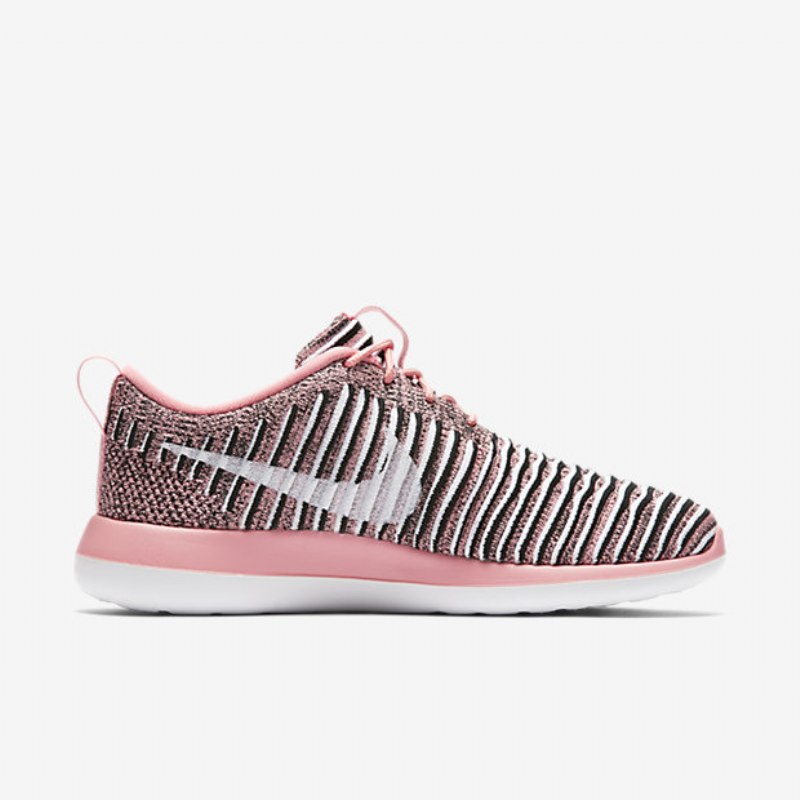 Nike Roshe Flyknit Two Shoes Melonikiilto Musta Valkoinen