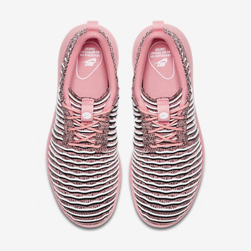 Nike Roshe Flyknit Two Shoes Melonikiilto Musta Valkoinen