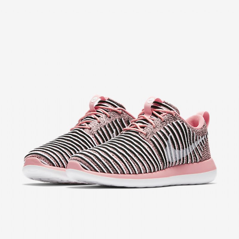 Nike Roshe Flyknit Two Shoes Melonikiilto Musta Valkoinen