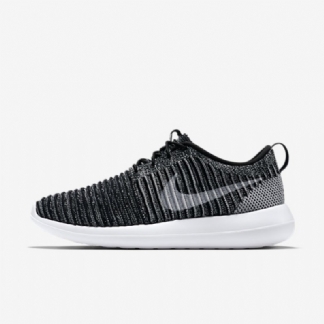 Nike Roshe Flyknit Two Shoes Musta Harmaa Wolf Green Stage White