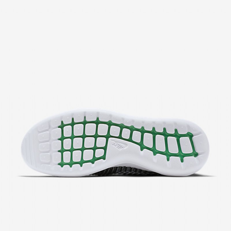 Nike Roshe Flyknit Two Shoes Musta Harmaa Wolf Green Stage White