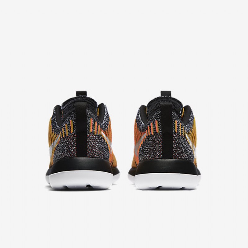 Nike Roshe Flyknit Two Shoes Musta Kirkas Mango Lyijykulta Valkoinen