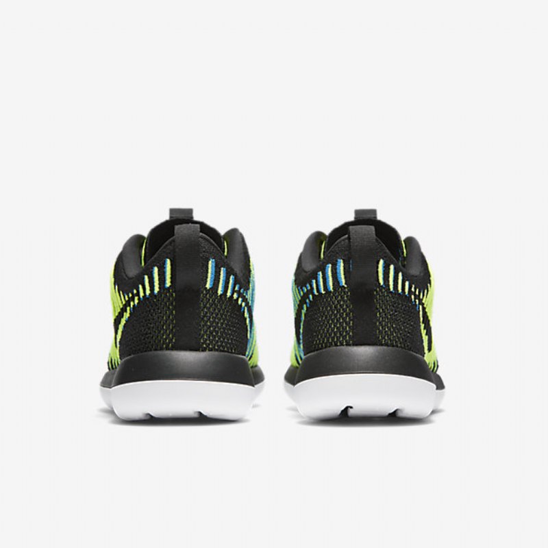 Nike Roshe Flyknit Two Shoes Musta Sininen Photo Volt