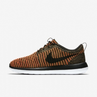Nike Roshe Flyknit Two Shoes Musta Valkoinen Oranssi Max