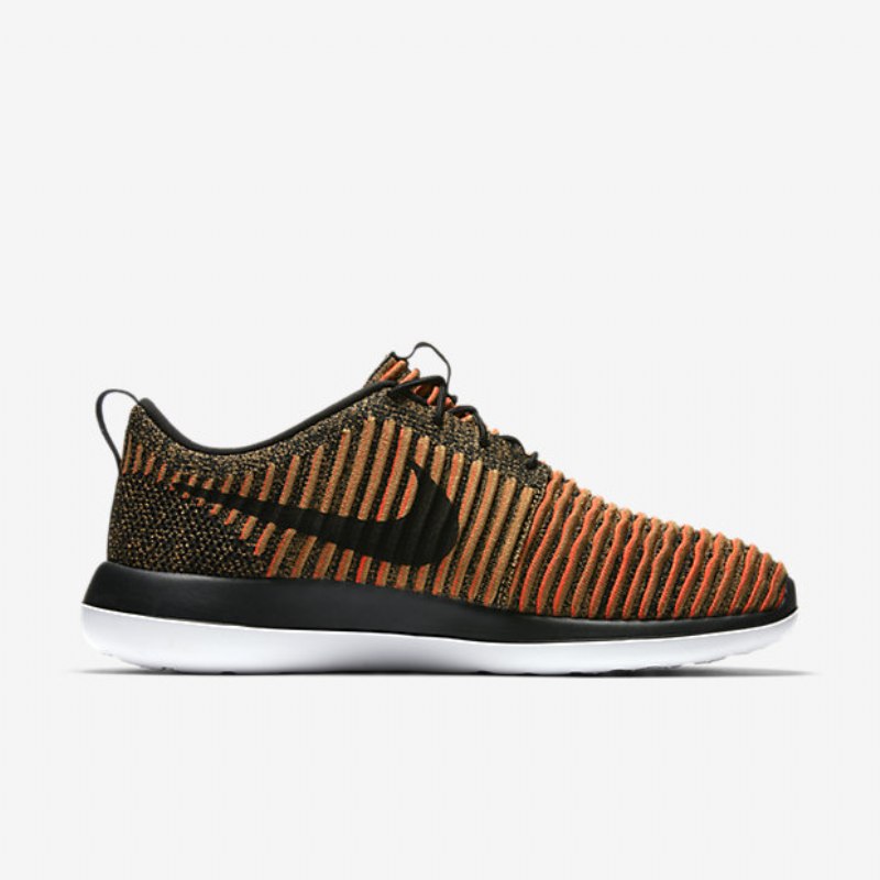 Nike Roshe Flyknit Two Shoes Musta Valkoinen Oranssi Max
