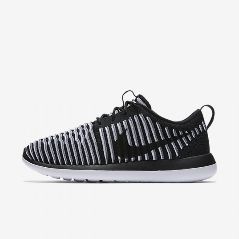 Nike Roshe Flyknit Two Shoes Musta Valkoinen Viileä Harmaa