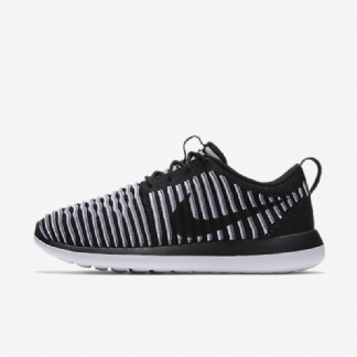 Nike Roshe Flyknit Two Shoes Musta Valkoinen Viileä Harmaa