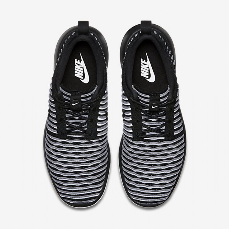 Nike Roshe Flyknit Two Shoes Musta Valkoinen Viileä Harmaa