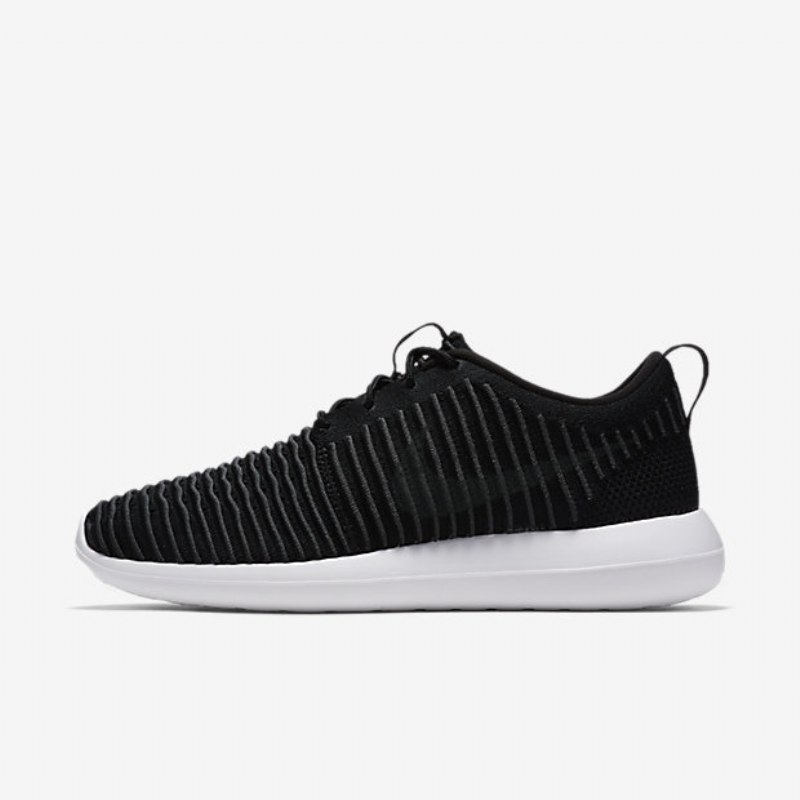 Nike Roshe Flyknit Two Shoes Musta Valkoinen Volt Tummanharmaa