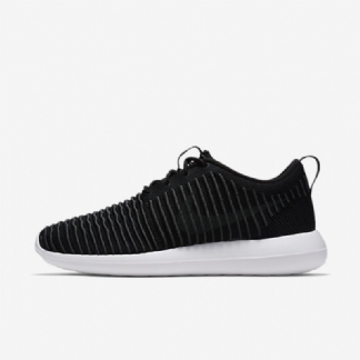 Nike Roshe Flyknit Two Shoes Musta Valkoinen Volt Tummanharmaa