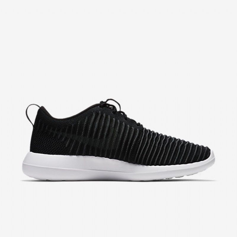 Nike Roshe Flyknit Two Shoes Musta Valkoinen Volt Tummanharmaa