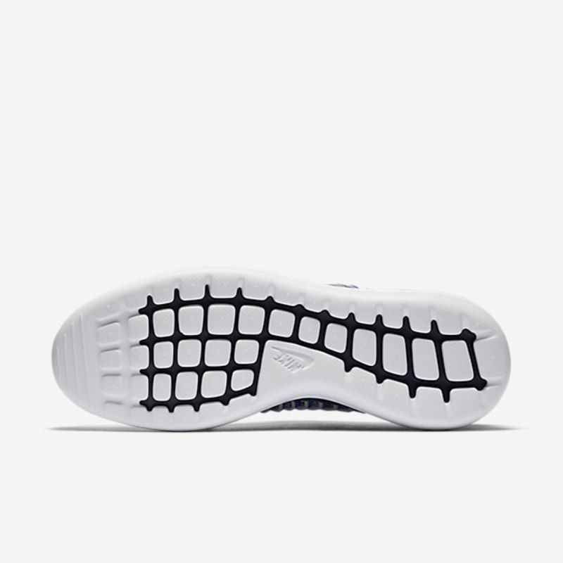 Nike Roshe Flyknit Two Shoes Navy University Binary Blue Green Steam White