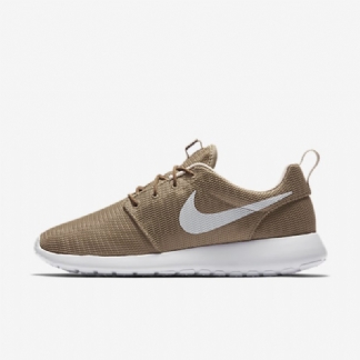 Nike Roshe One Shoes Khaki Oatmeal White