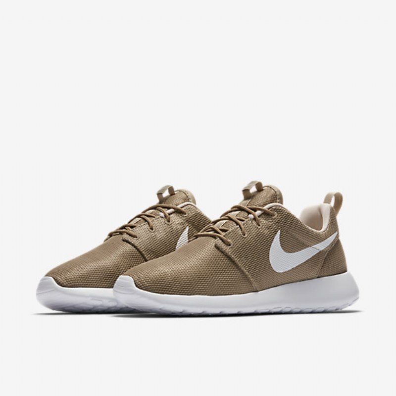 Nike Roshe One Shoes Khaki Oatmeal White