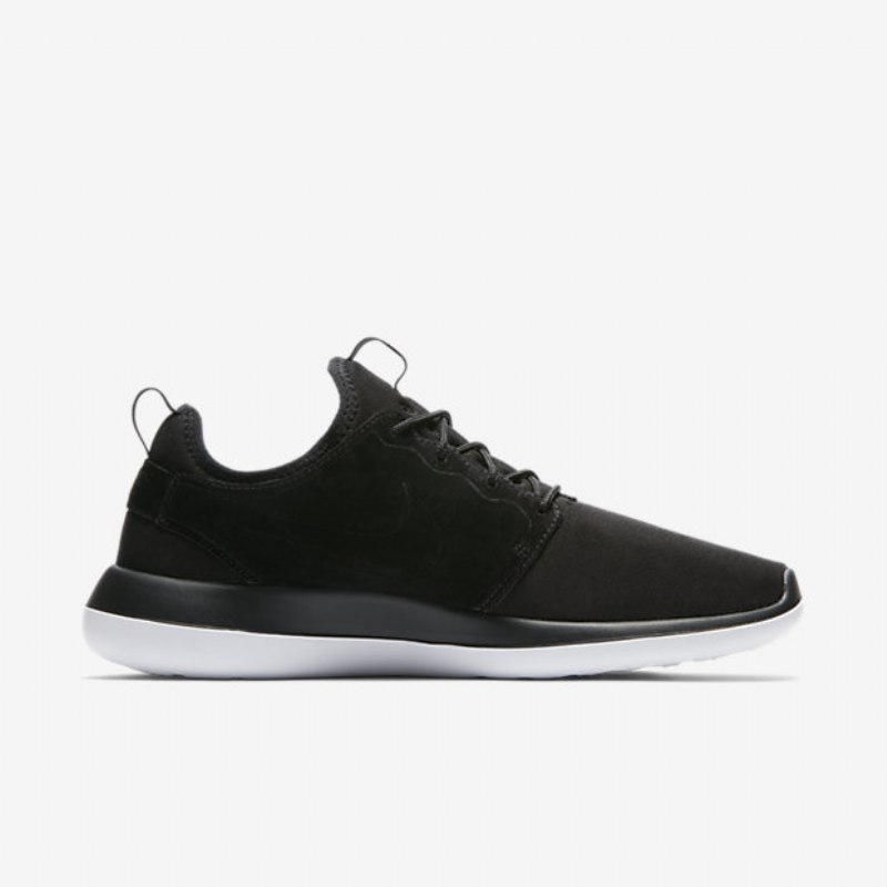 Nike Roshe Two Breathe -kengät Musta Valkoinen Metallikulta