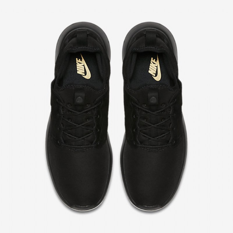Nike Roshe Two Breathe -kengät Musta Valkoinen Metallikulta