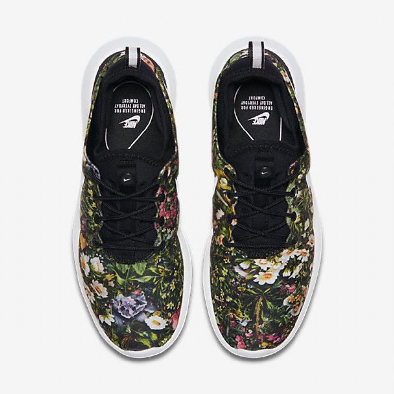 Nike Roshe Two Shoes Black Print Prism Pink White Toppi