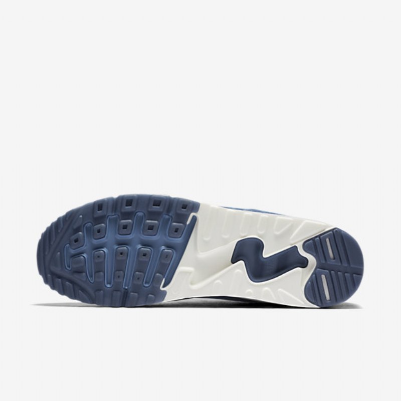 Nikelab Kengät Air Max 90 Miesten Flyknit Ocean Mist Sininen Työ Platina Puhdas Purjehdus
