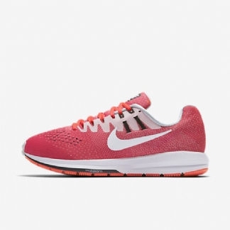 Running Nike Air Zoom Structure 20 Naisten Rose Runner Pure Platinum Midnight Fog White