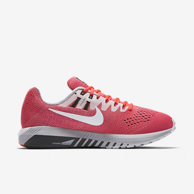 Running Nike Air Zoom Structure 20 Naisten Rose Runner Pure Platinum Midnight Fog White