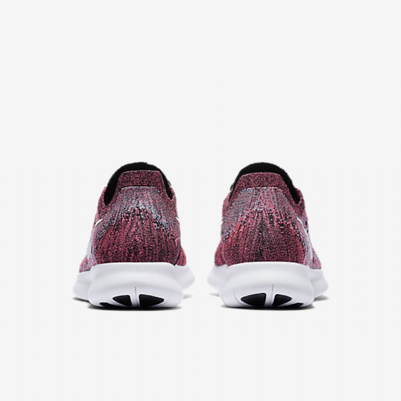 Running Nike Free 2017 Naisten Rn Flyknit Black Pink Racer Gamma Sininen Valkoinen