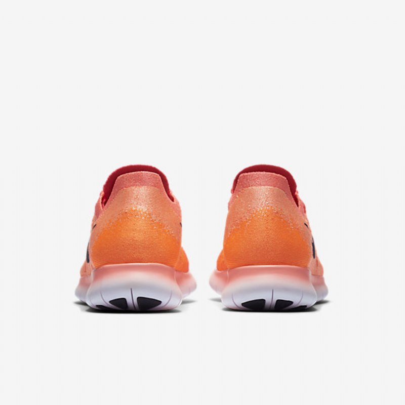 Running Nike Free 2017 Naisten Rn Flyknit Kirkas Mango Pink Racer Total Orange Black