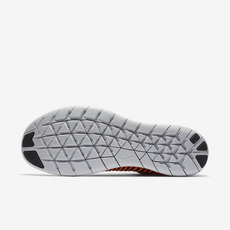 Running Nike Free Miesten Rn Flyknit Kirkas Mango Wolf Harmaa Valkoinen Musta