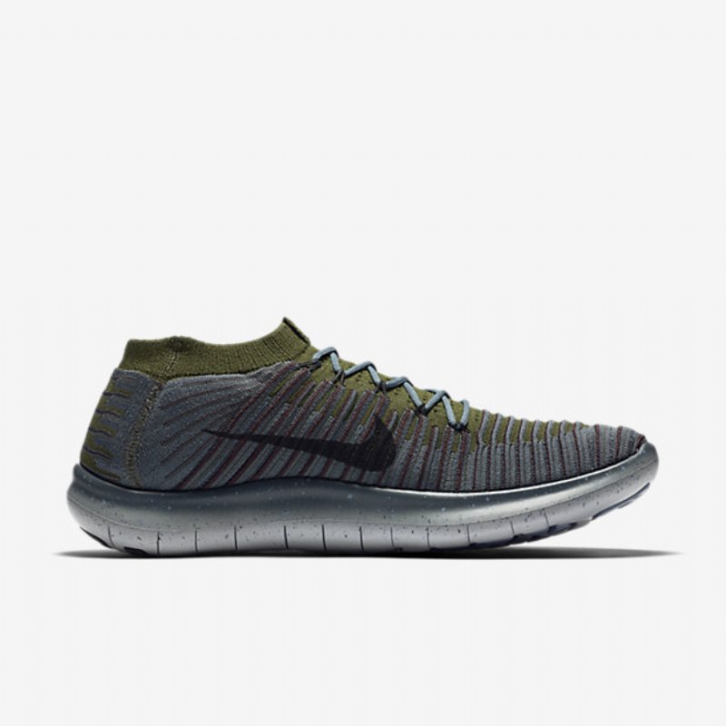 Running Nike Free Miesten Rn Motion Flyknit Fox Sininen Vihreä Karkea Tumma Burgundy Black