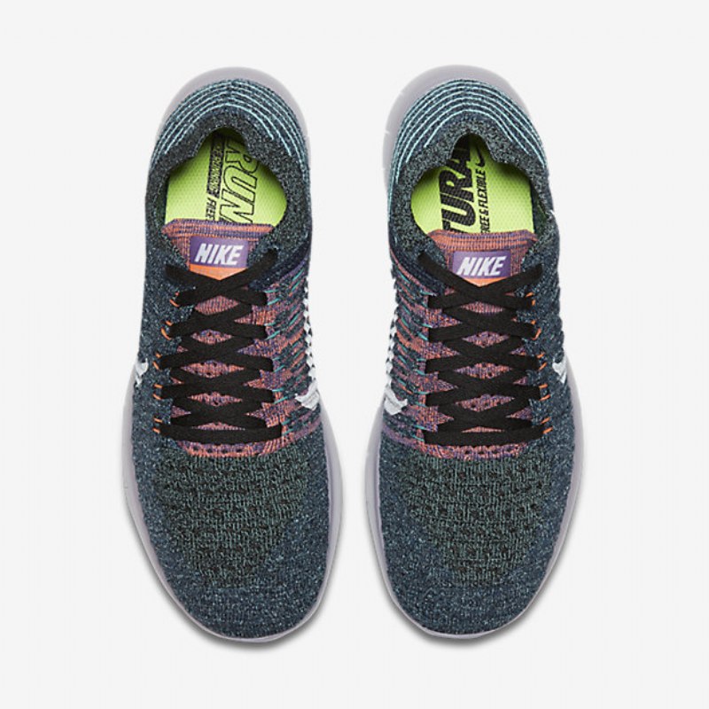 Running Nike Free Naisten Rn Flyknit Black Kirkas Mango Hyper Turquoise White