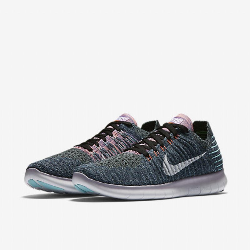 Running Nike Free Naisten Rn Flyknit Black Kirkas Mango Hyper Turquoise White