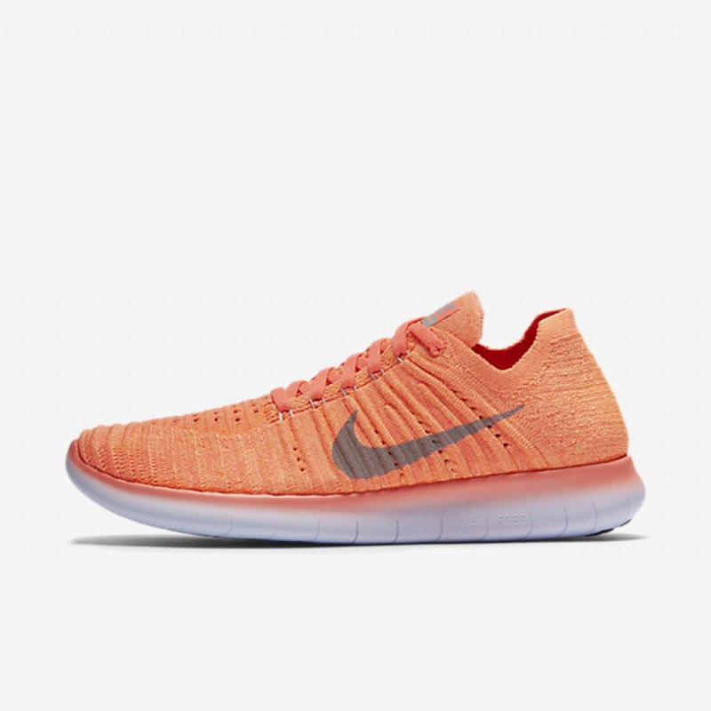 Running Nike Free Naisten Rn Flyknit Kirkas Mango Persikkakerma Vaalean Purppuraharmaa Susi