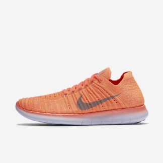 Running Nike Free Naisten Rn Flyknit Kirkas Mango Persikkakerma Vaalean Purppuraharmaa Susi