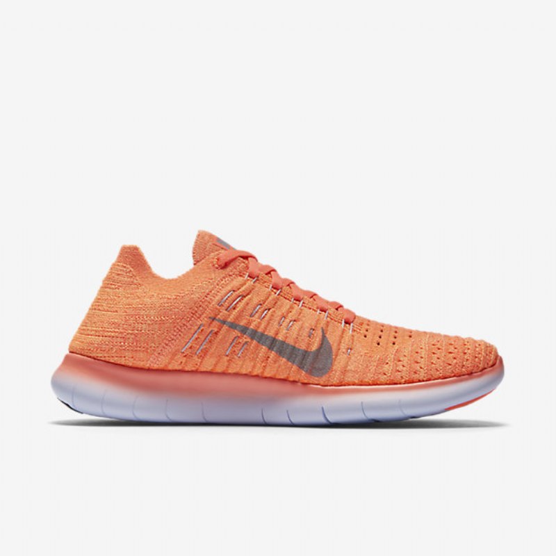 Running Nike Free Naisten Rn Flyknit Kirkas Mango Persikkakerma Vaalean Purppuraharmaa Susi
