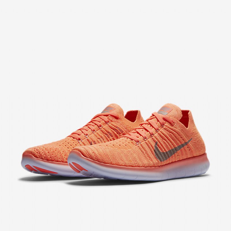 Running Nike Free Naisten Rn Flyknit Kirkas Mango Persikkakerma Vaalean Purppuraharmaa Susi